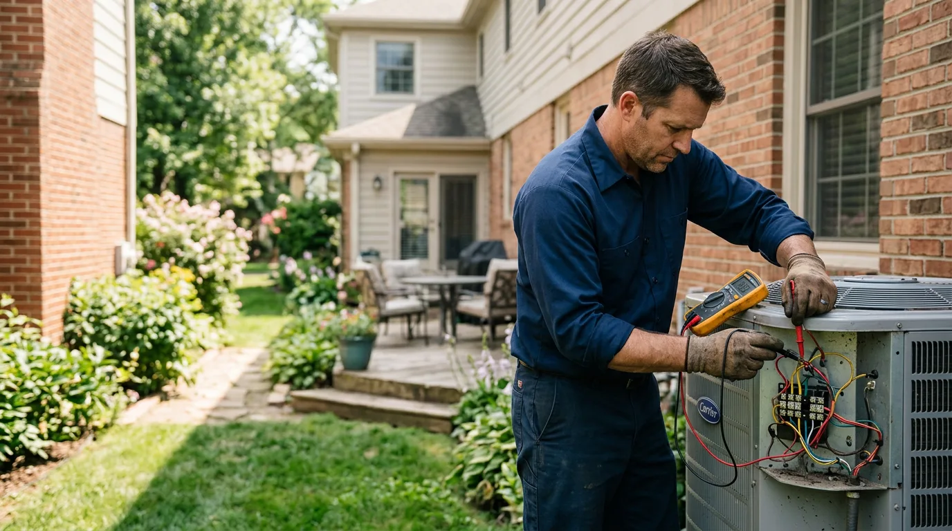 HVAC technician working near Locust Gap, PA